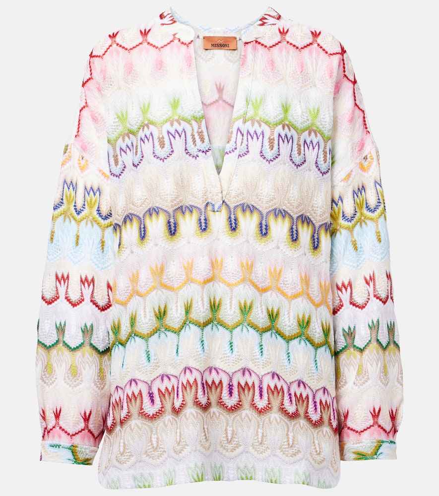 Missoni Printed lamé blouse