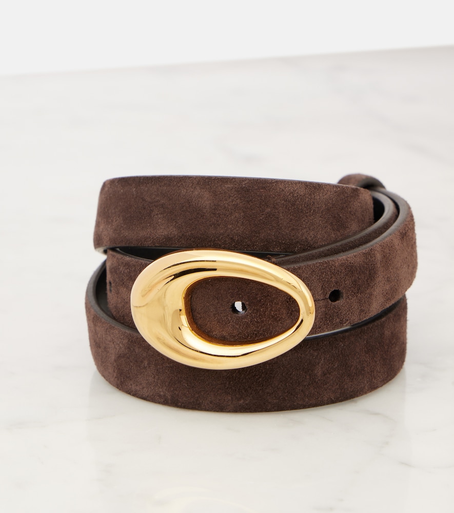  Khaite Khaite Gürtel Olivia Aus Veloursleder 