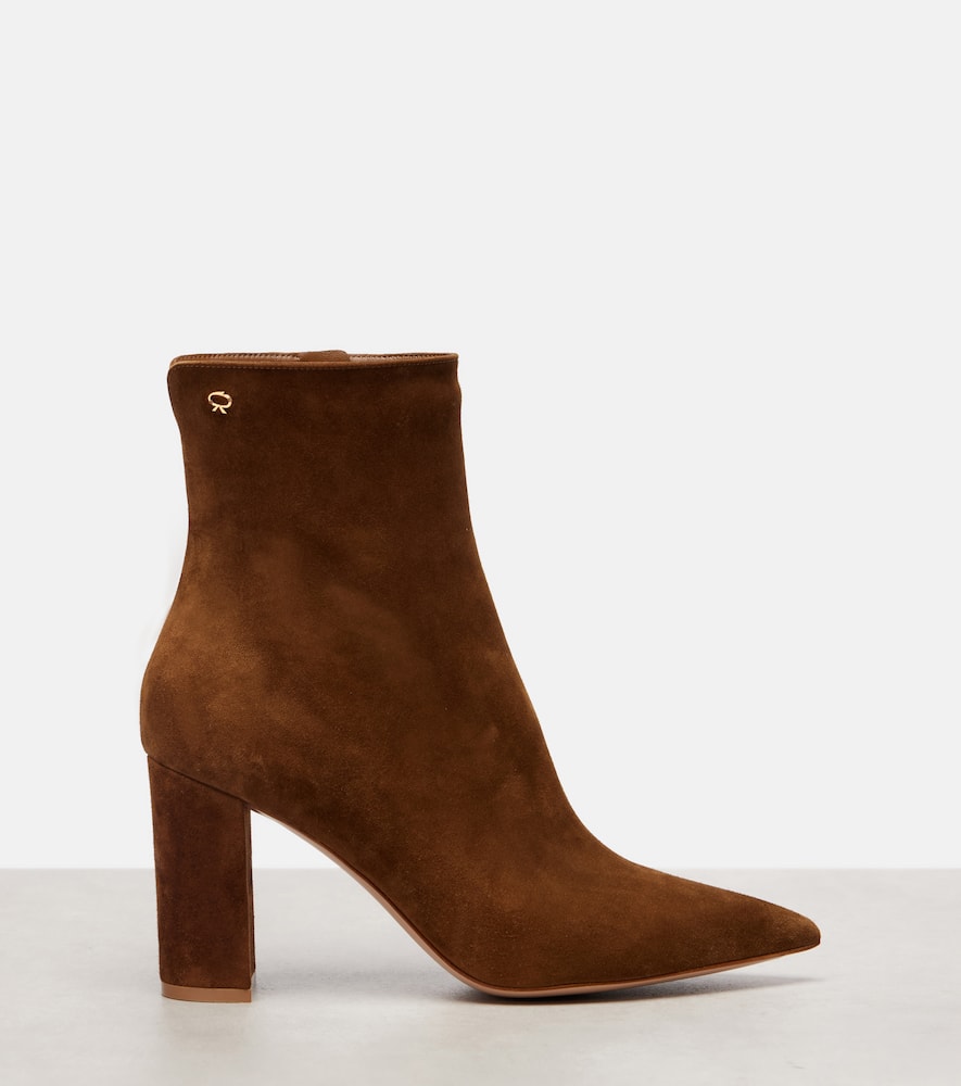 Gianvito Rossi Lyell 85 Suede Ankle Boots