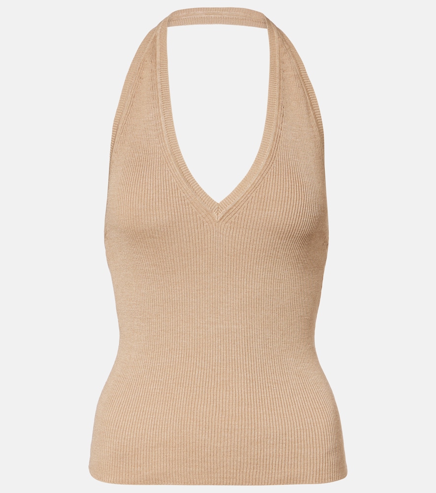 Nili Lotan Ivey halterneck silk top