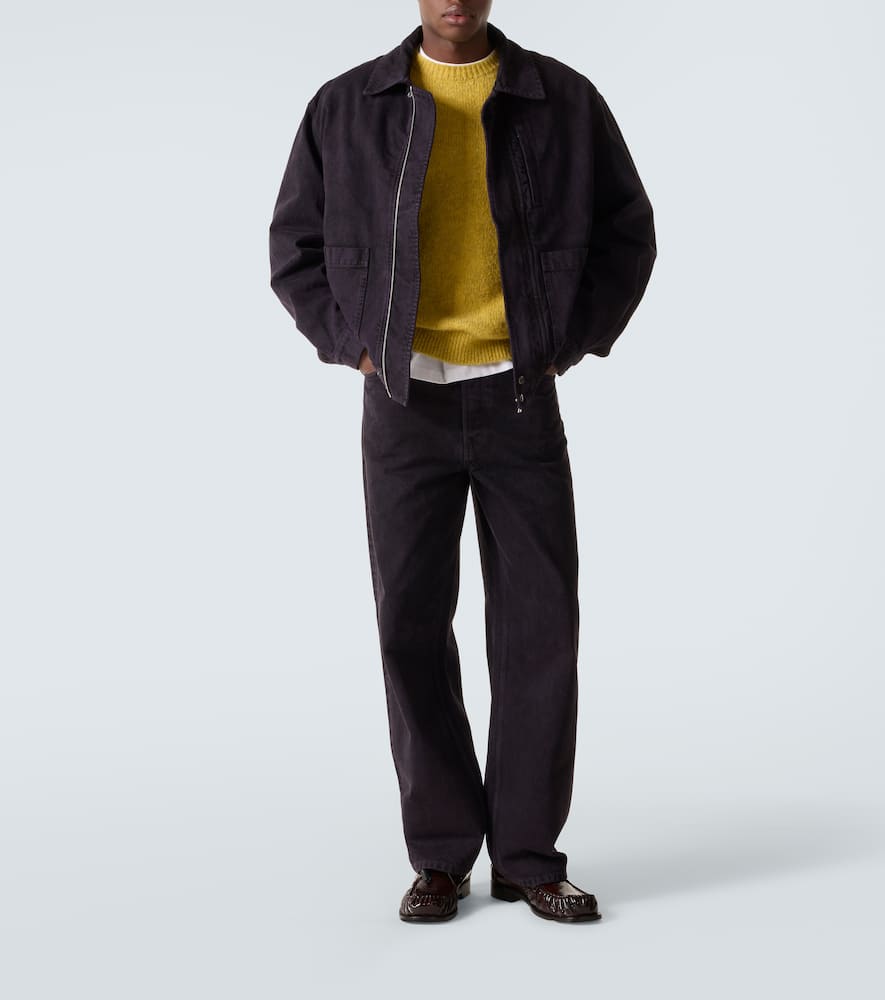 Dries Van Noten Wide-leg Jeans In Brown