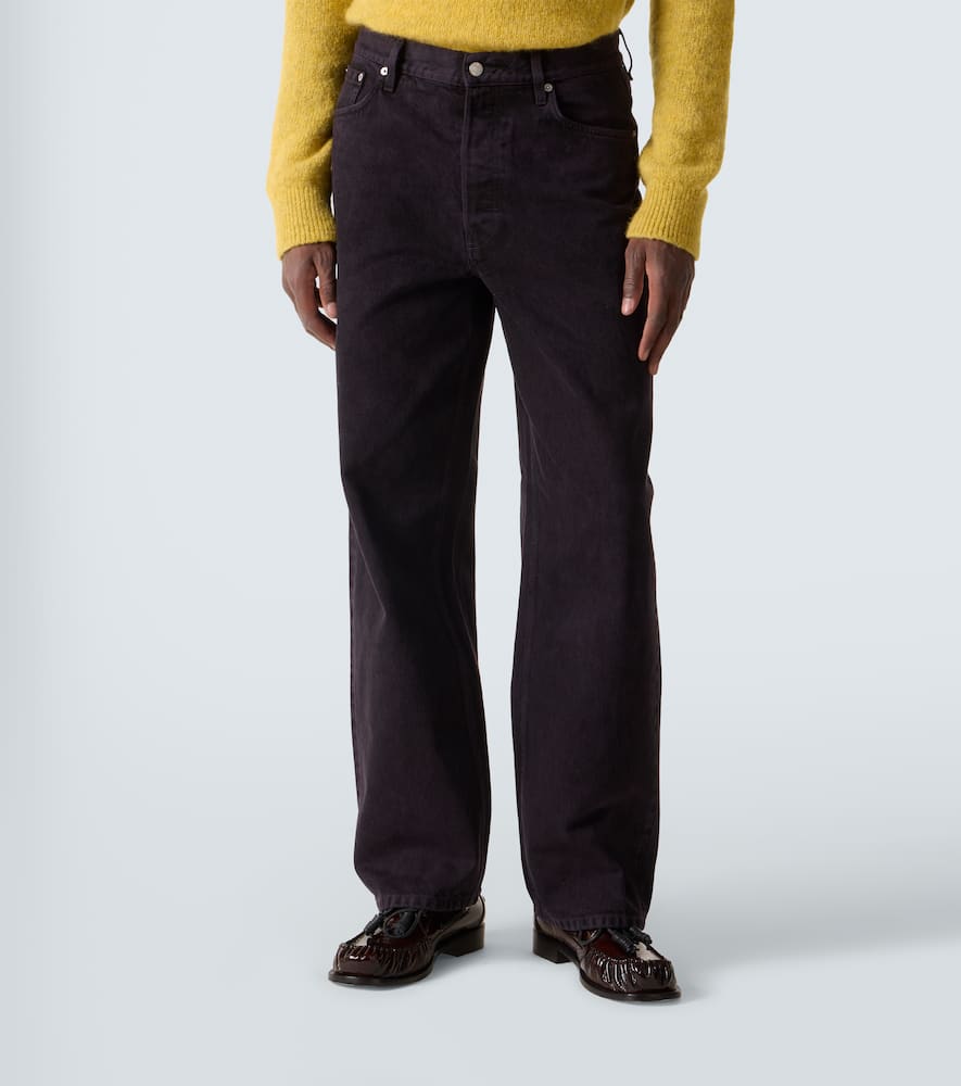 Dries Van Noten Wide-leg Jeans In Brown