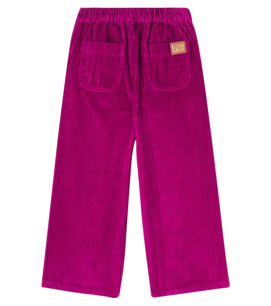 Louise Misha Cotton Corduroy Wide-leg Pants In Pink