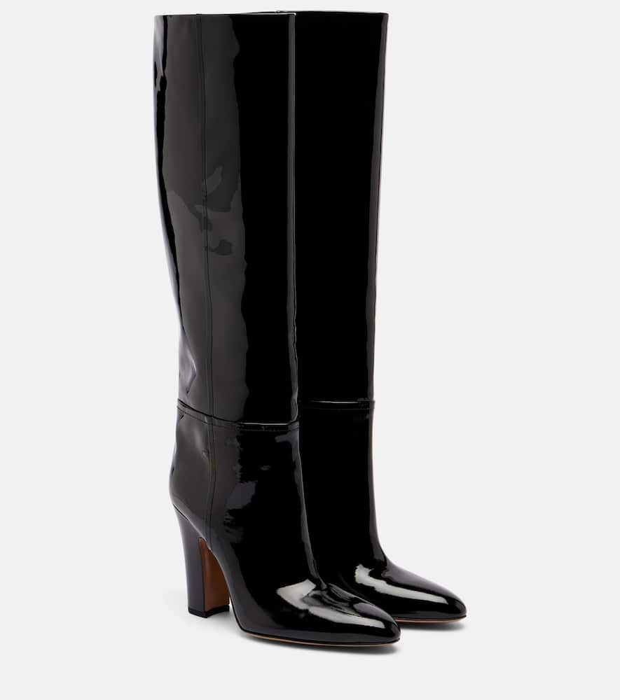 Paris Texas Lavinia 100 Patent Leather Knee-high Boots In Black