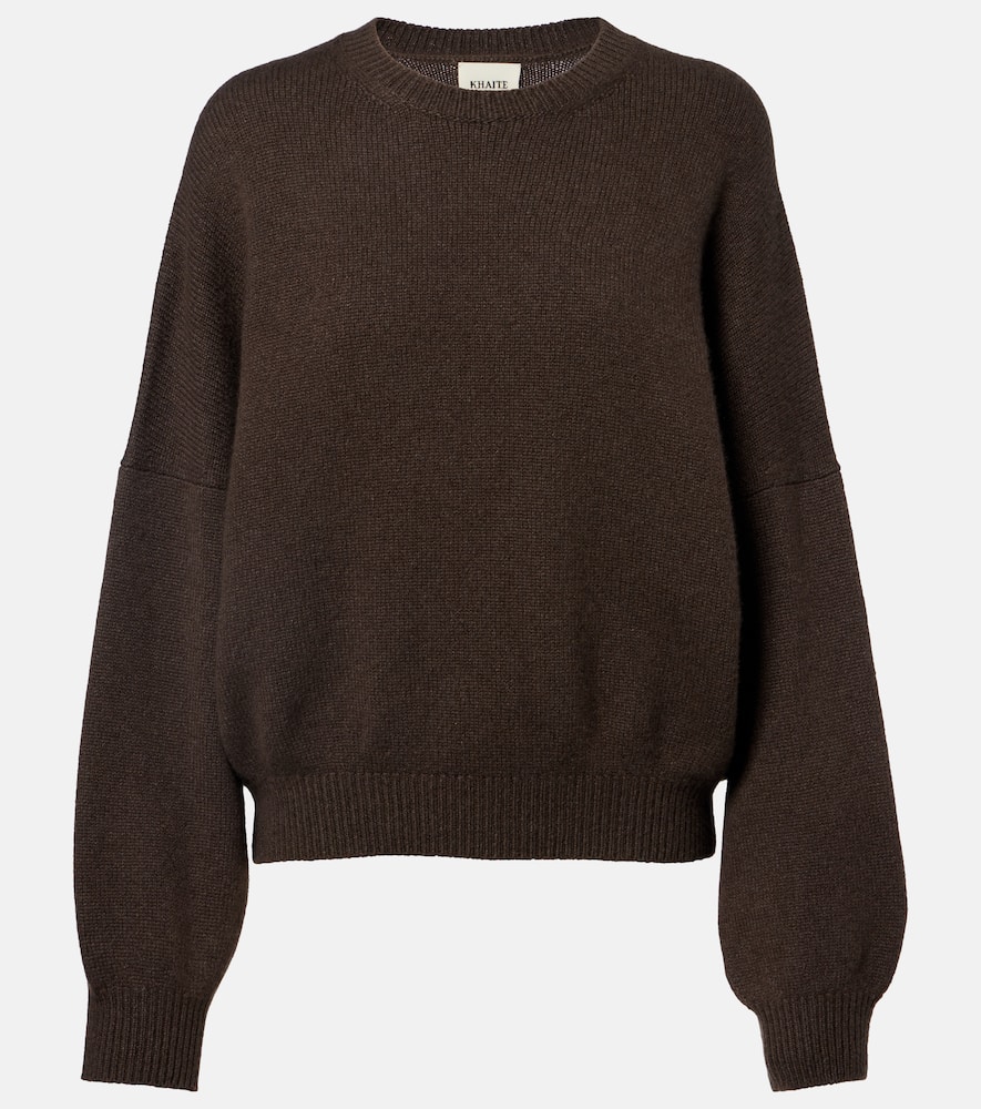 Khaite Margaux Cashmere Sweater In Brown