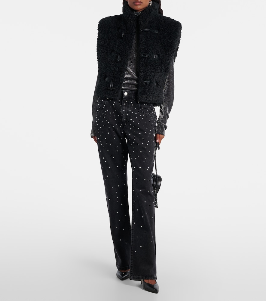 Marant Etoile Embellished straight jeans