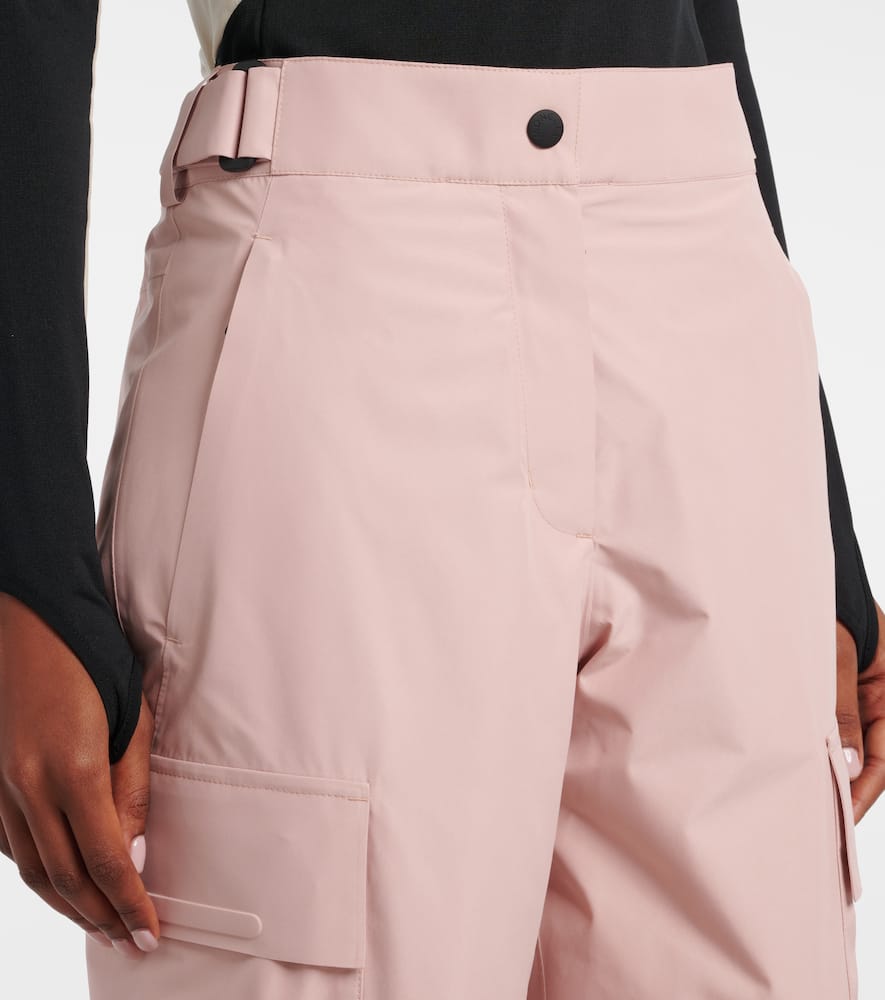 Moncler Belted Flared Ski Pants In Pink