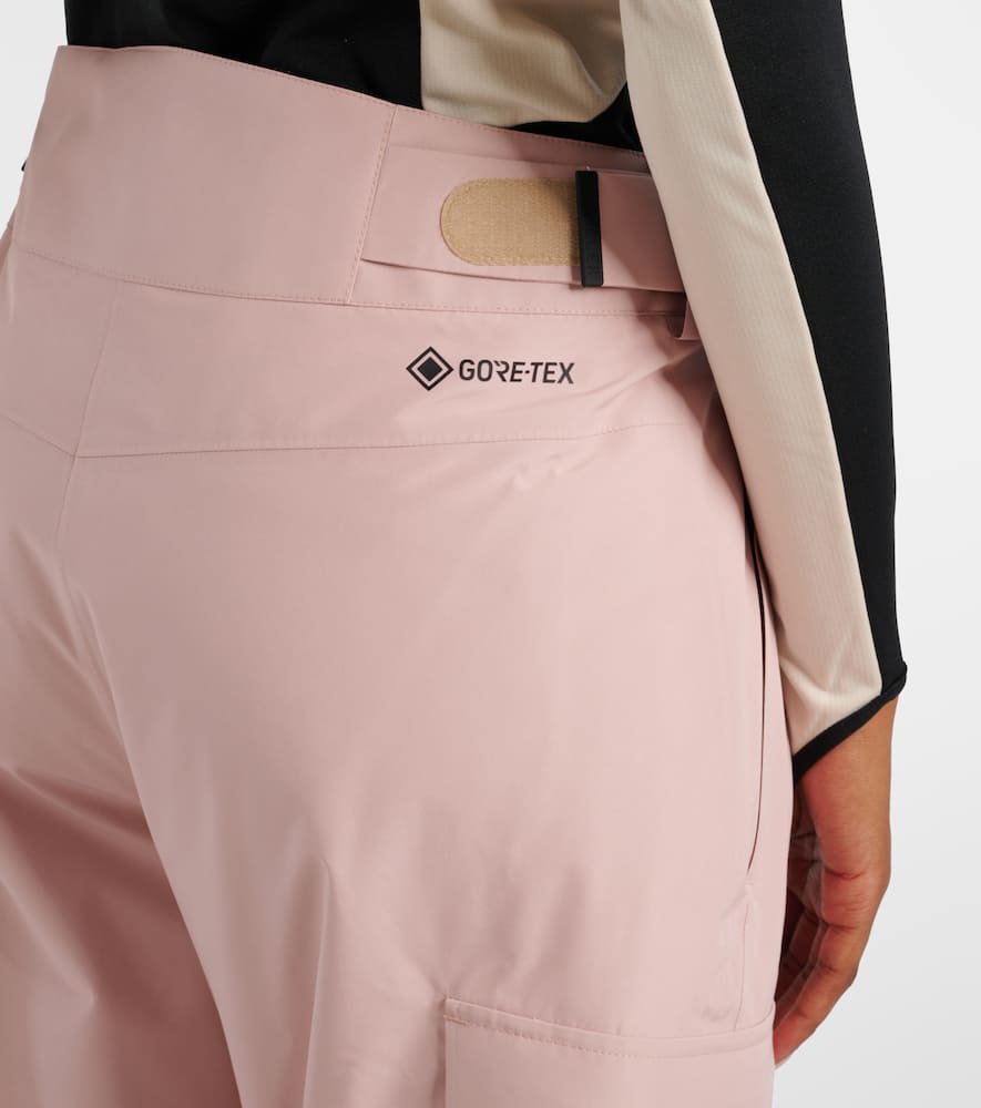 Moncler Belted Flared Ski Pants In Pink