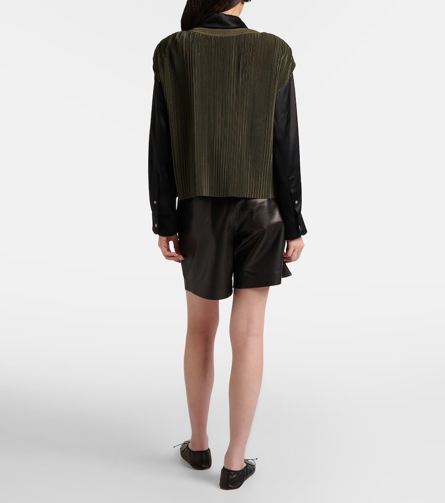  Joseph Joseph Cedre Plisse Satin Top 