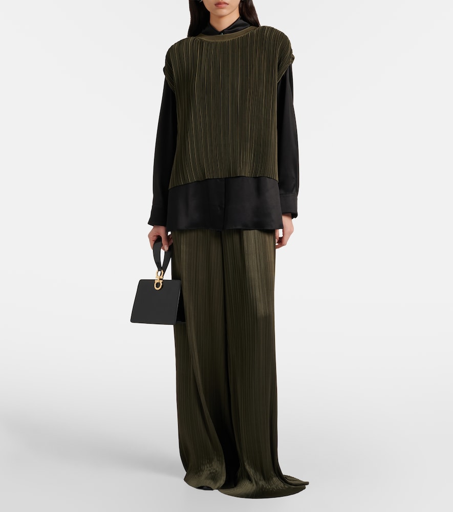  Joseph Joseph Cedre Plisse Satin Top 