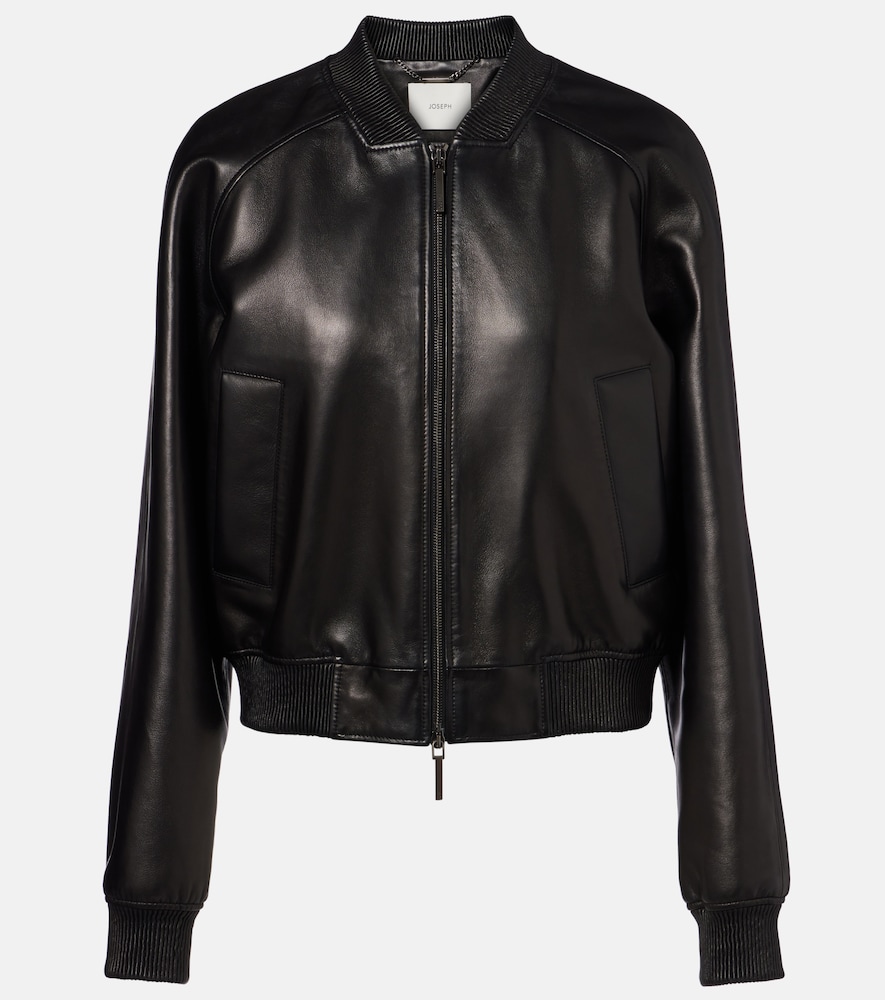 Joseph Quinn leather bomber jacket