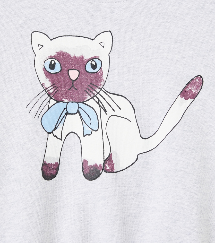  Mini Rodini Mini Rodini Siamese Printed Cotton Sweatshirt 