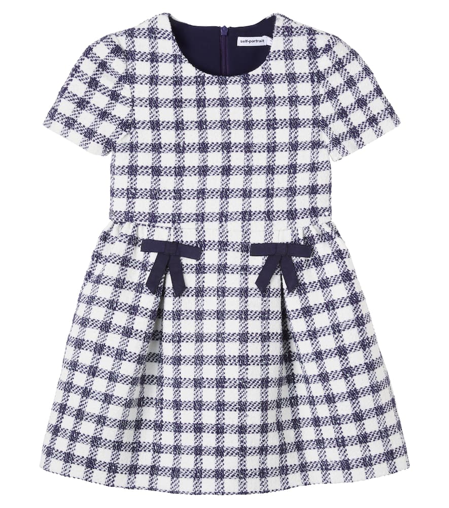 Abito in bouclÃ© a quadri