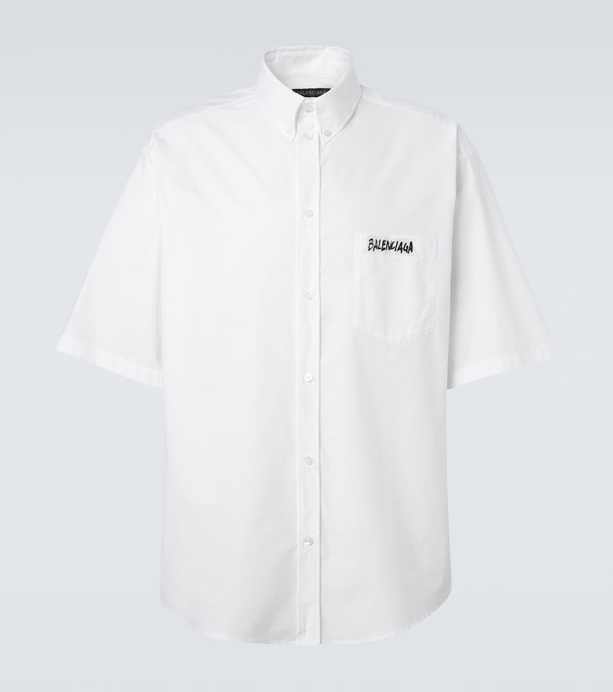 Balenciaga Masking Tape cotton poplin shirt