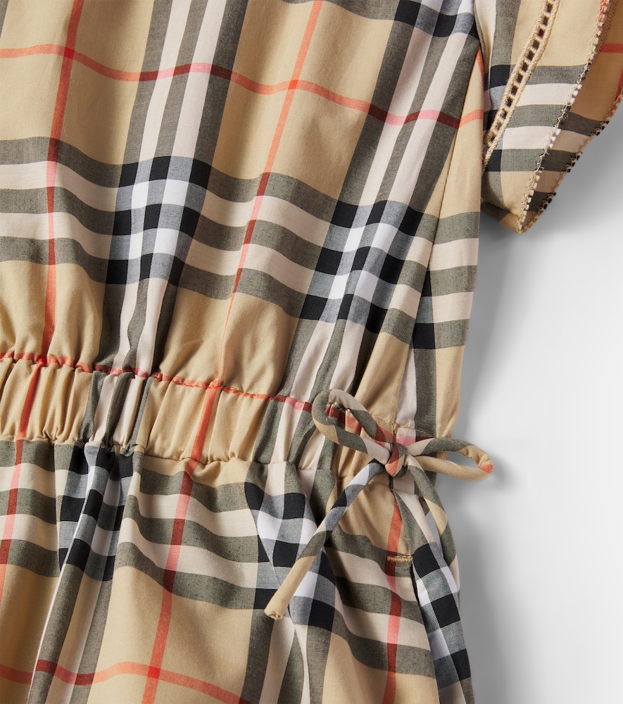  Burberry Kids Burberry Kids Kleid Burberry Check Aus Baumwolle 