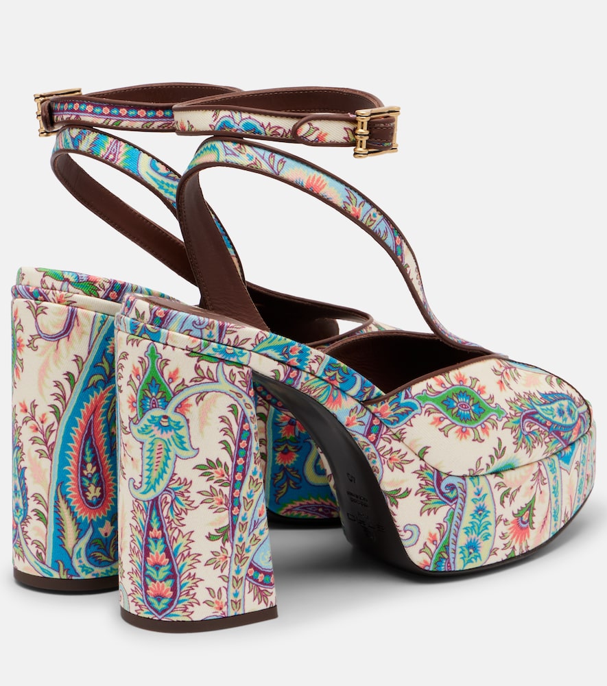  Etro Etro Plateausandalen 120 Aus Canvas 