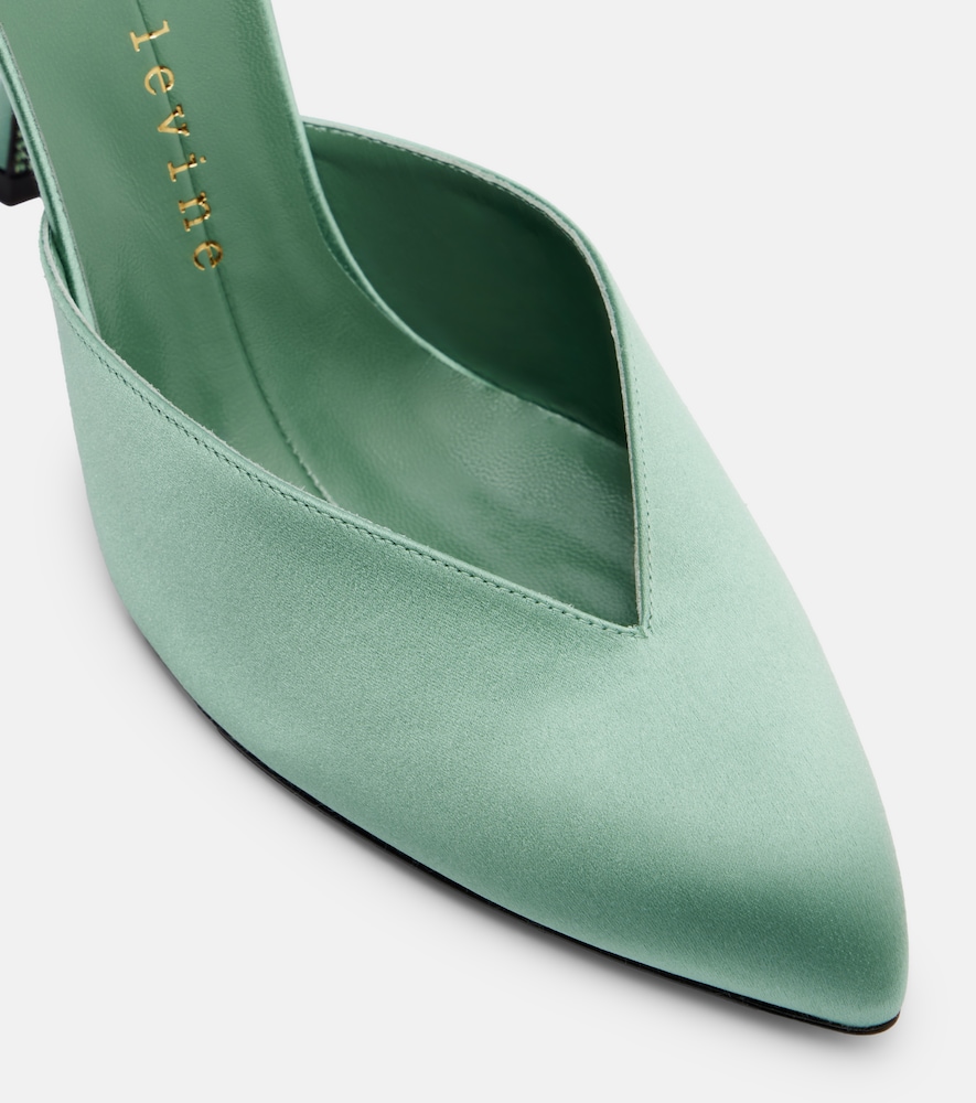  Herbert Levine Herbert Levine Sitting Pretty 95 Satin Mules 