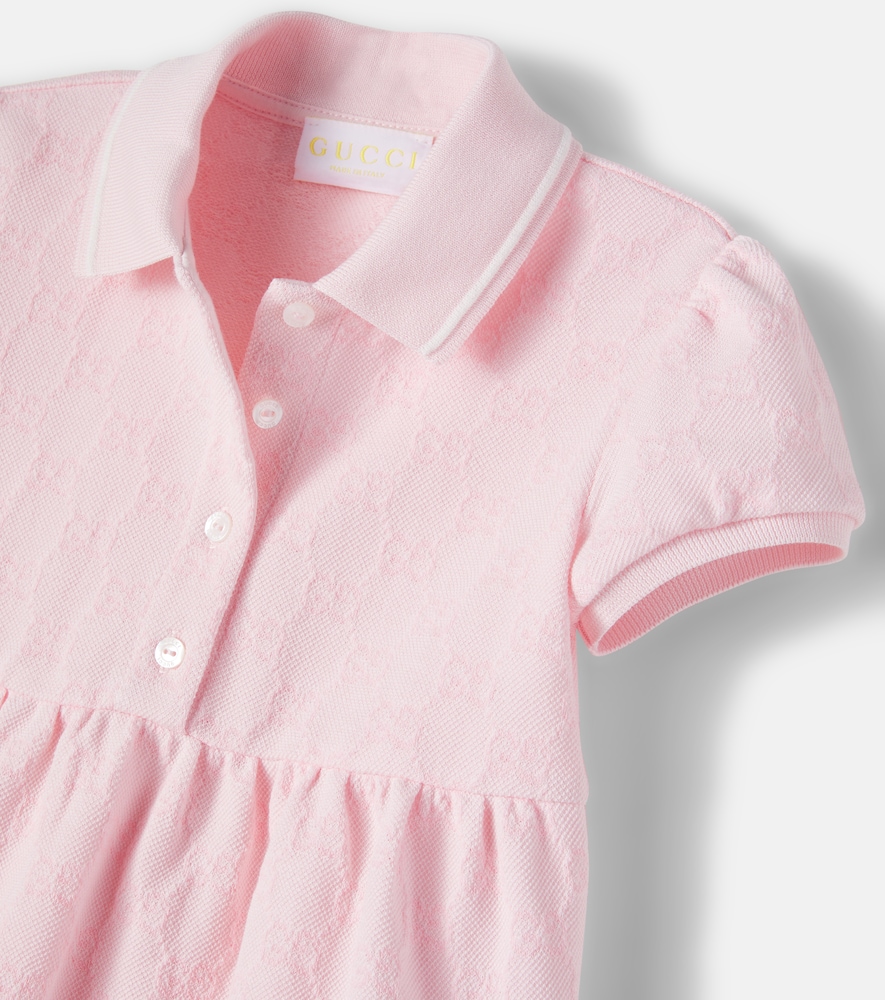  Gucci Kids Gucci Kids Baby Polokleid Gg Aus Baumwolle 