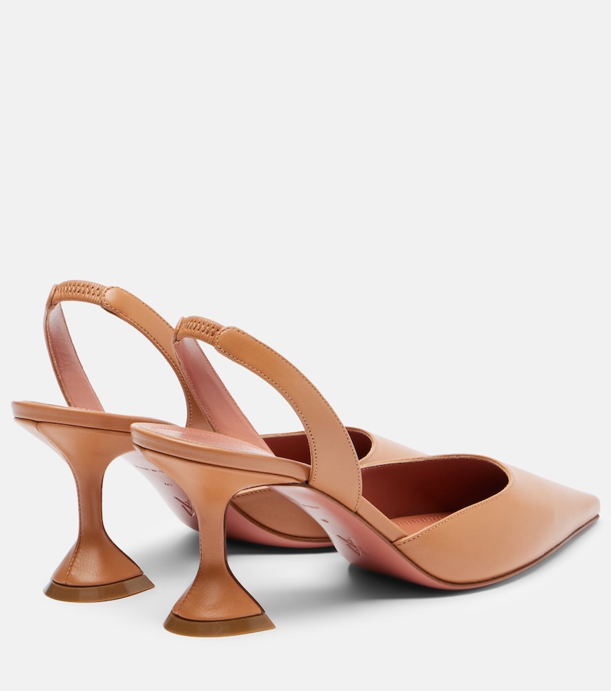  Amina Muaddi Amina Muaddi Slingback-pumps Holli 70 Aus Leder 