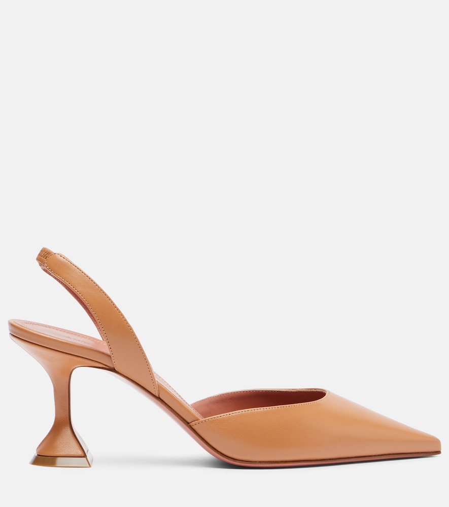  Amina Muaddi Amina Muaddi Slingback-pumps Holli 70 Aus Leder 