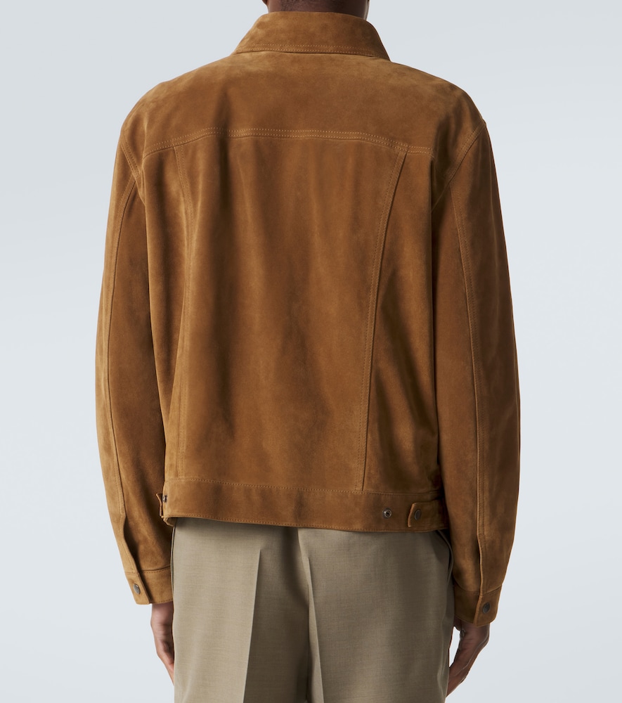 Suede Blouson Jacket