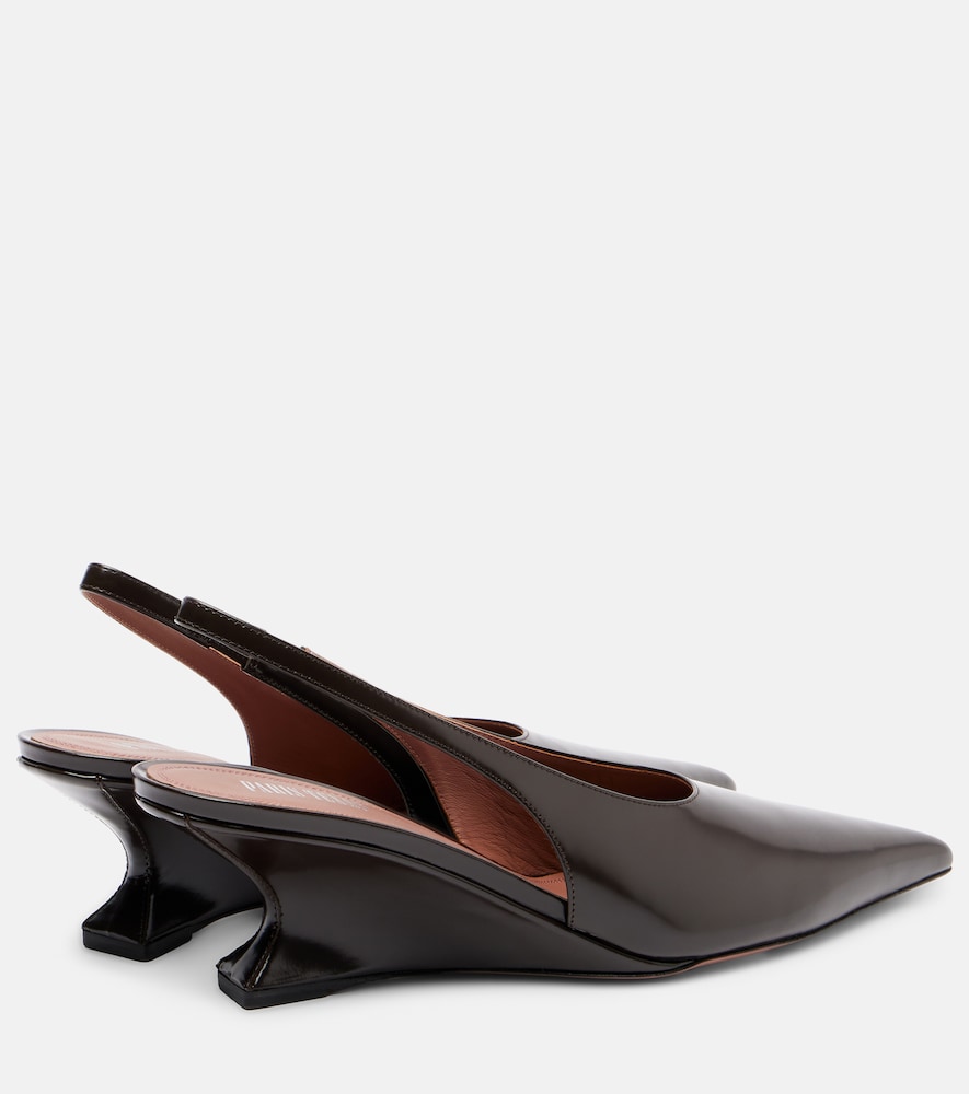  Paris Texas Paris Texas Nina Leather Slingback Pumps 
