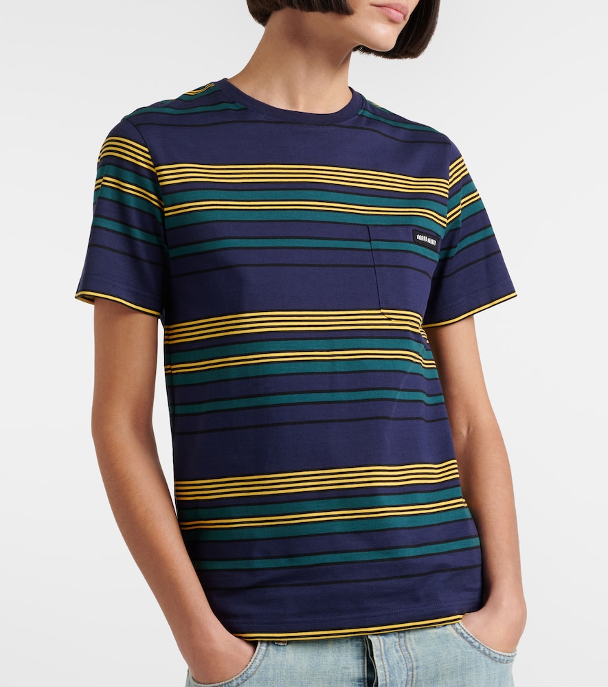  Miu Miu Miu Miu T-shirt Aus Baumwoll-jersey 