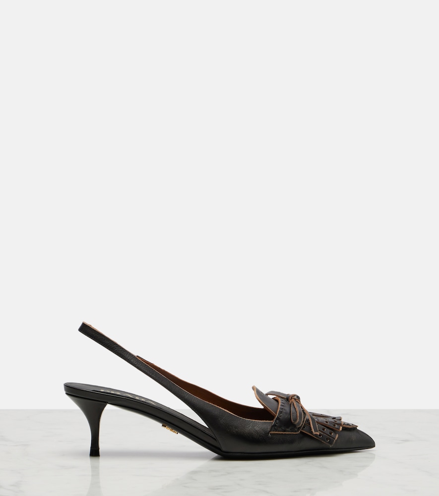  Prada Prada Slingback-pumps Aus Leder 