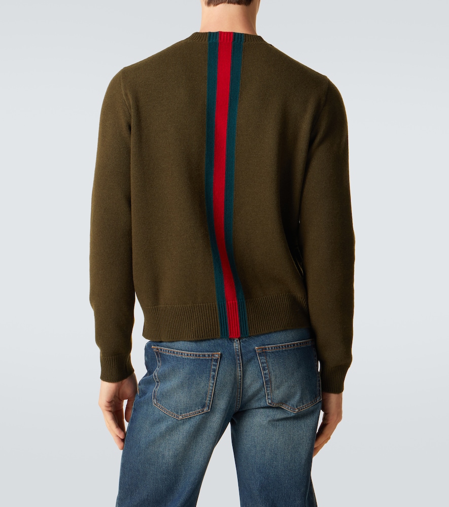  Gucci Gucci Pullover Web Stripe Aus Wolle 
