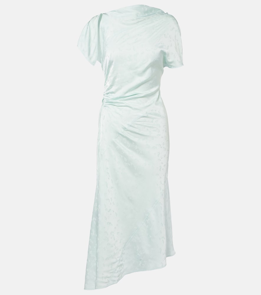Victoria Beckham Asymmetric floral midi dress