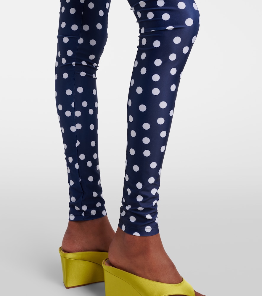  Jean Paul Gaultier Jean Paul Gaultier Polka-dot Jersey Leggings 