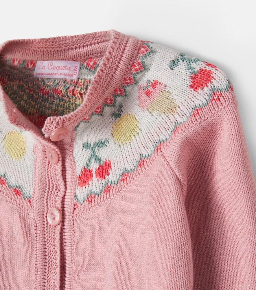  La Coqueta La Coqueta Baby Cardigan Helado Aus Baumwolle 
