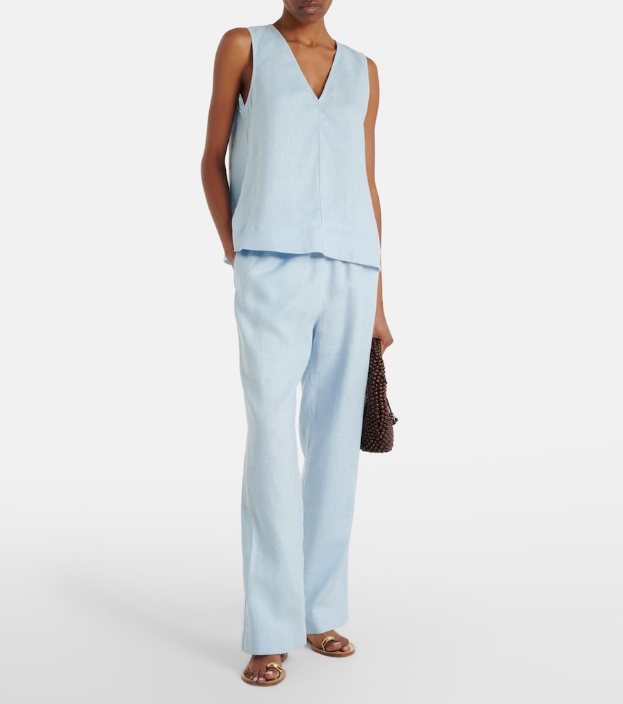 Asceno Aurelia linen wide-leg pants