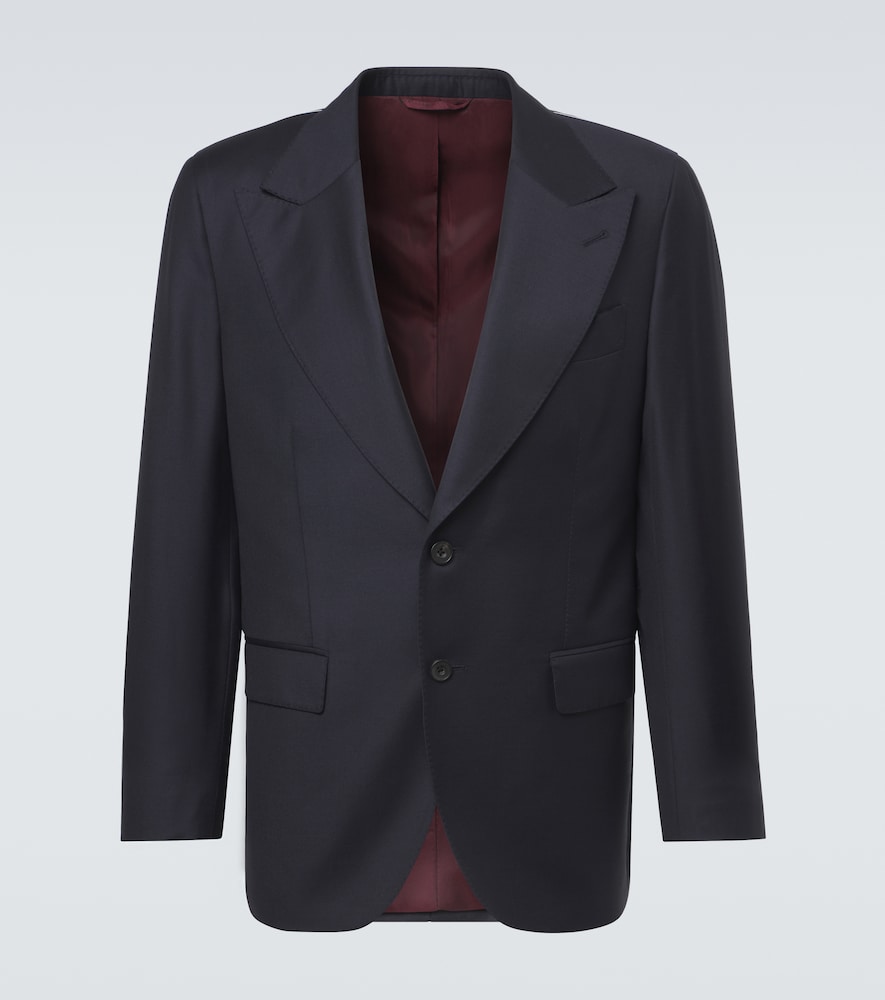 Rubinacci Single-breasted virgin wool blazer
