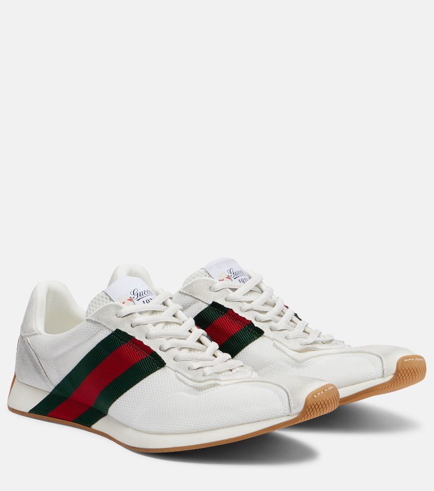 Sneakers  Tempo aus Mesh mit Veloursleder