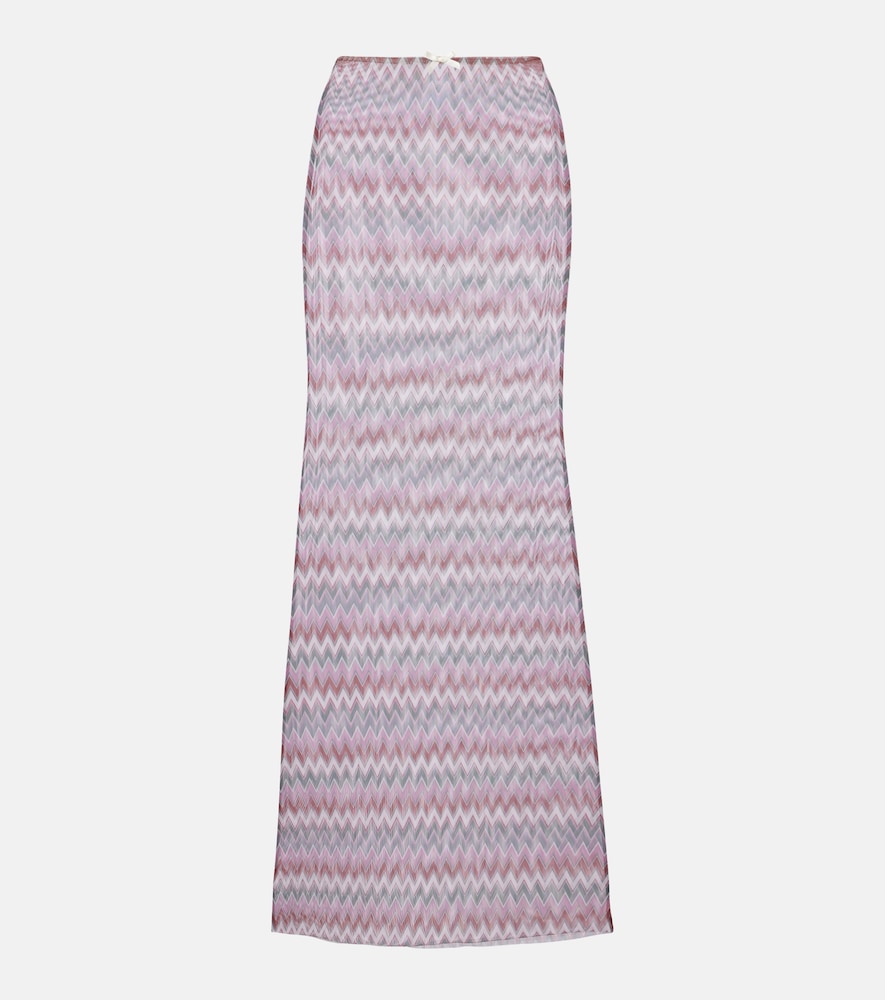 Bananhot Solay chevron maxi skirt