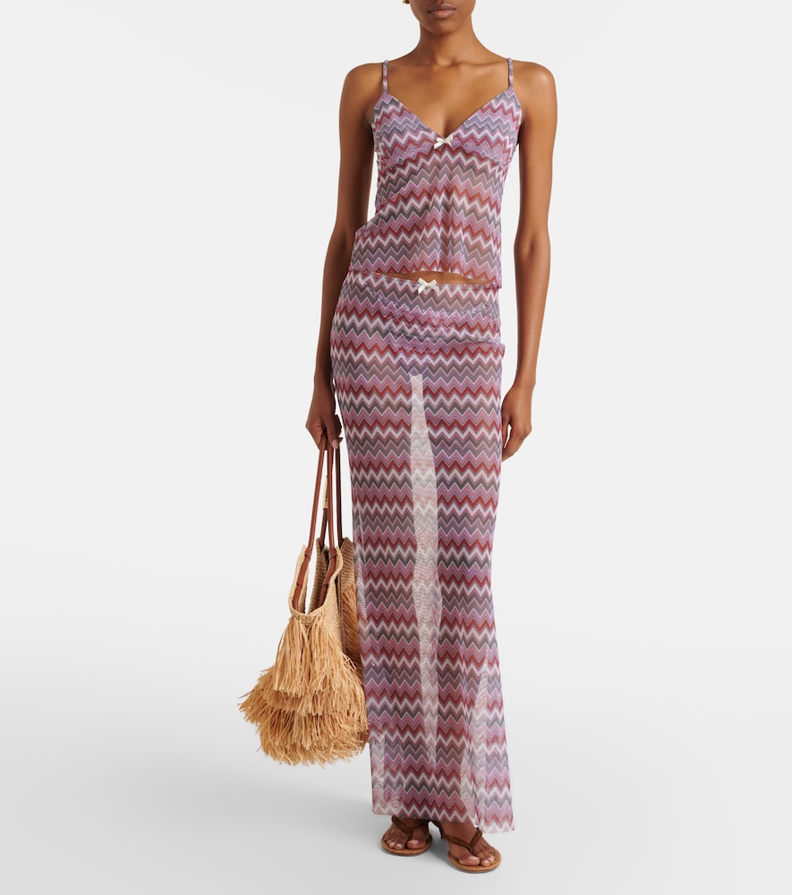 Bananhot Solay chevron maxi skirt | Thumbnail 2