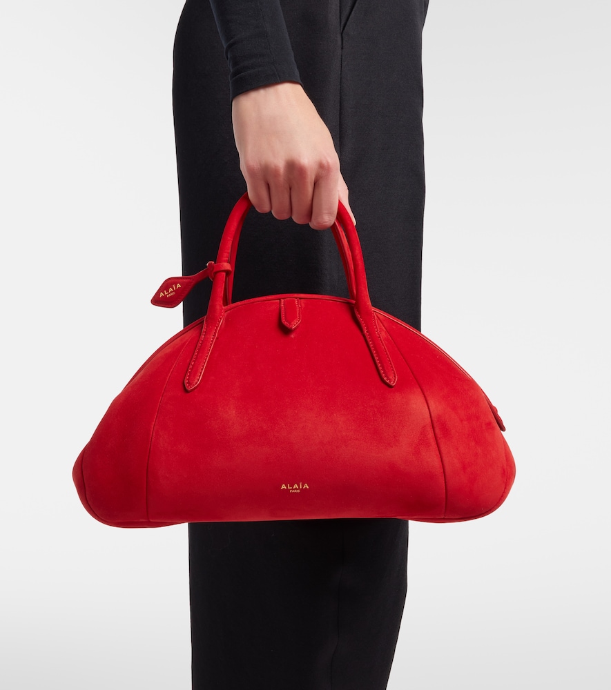 Alaïa Purse Small Suede Top-Handle Bag