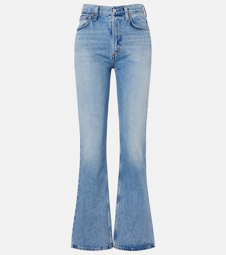 Agolde Leena Flared Jeans In Blue