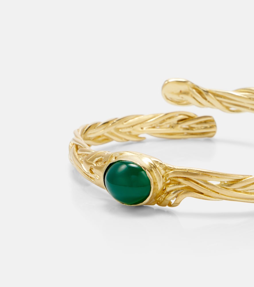  Ysso Ysso Delphi 24kt Gold-plated Bangle 