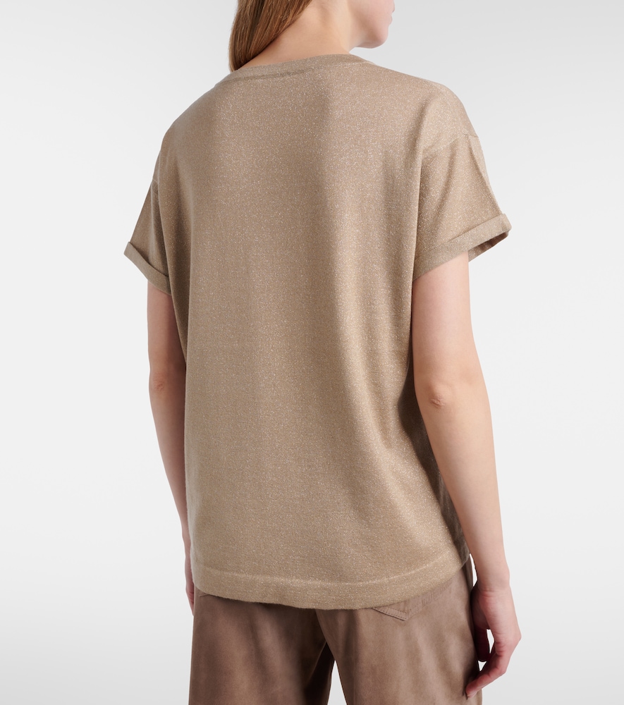 Lurex® Cashmere And Silk-Blend T-Shirt