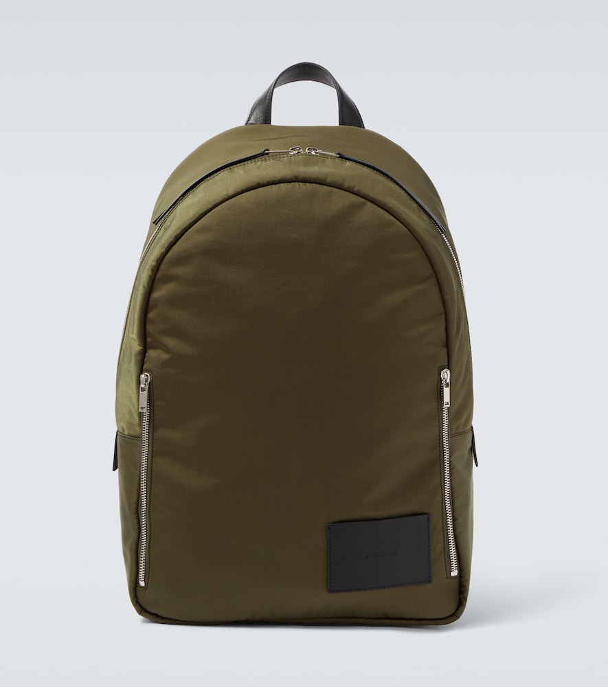 Rucksack mit Leder