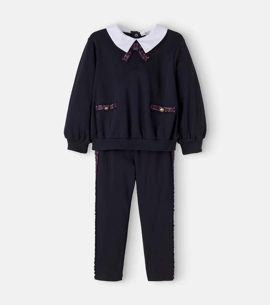 Set aus Sweatshirt und Jogginghose aus Baumwolle