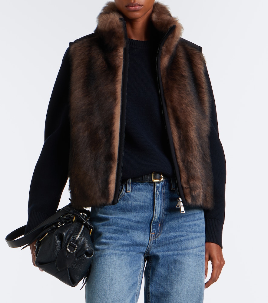 Tadorne Shearling-Trimmed Down Vest