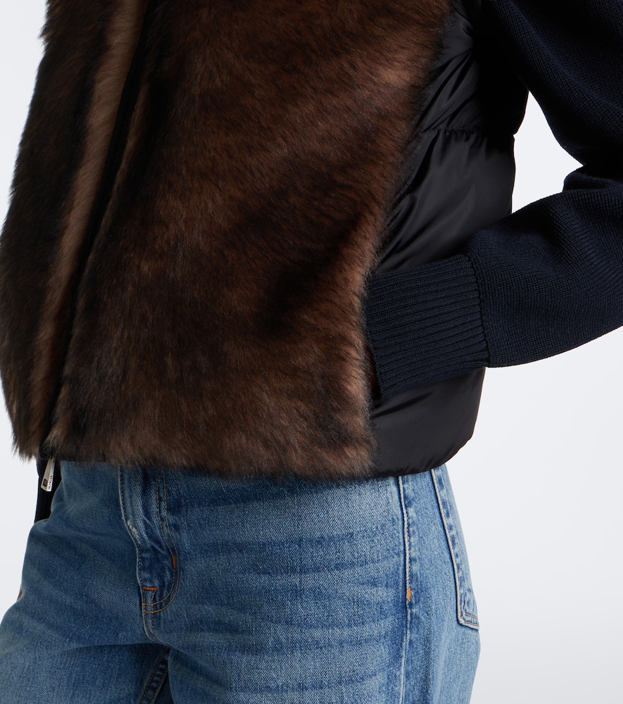 Tadorne Shearling-Trimmed Down Vest