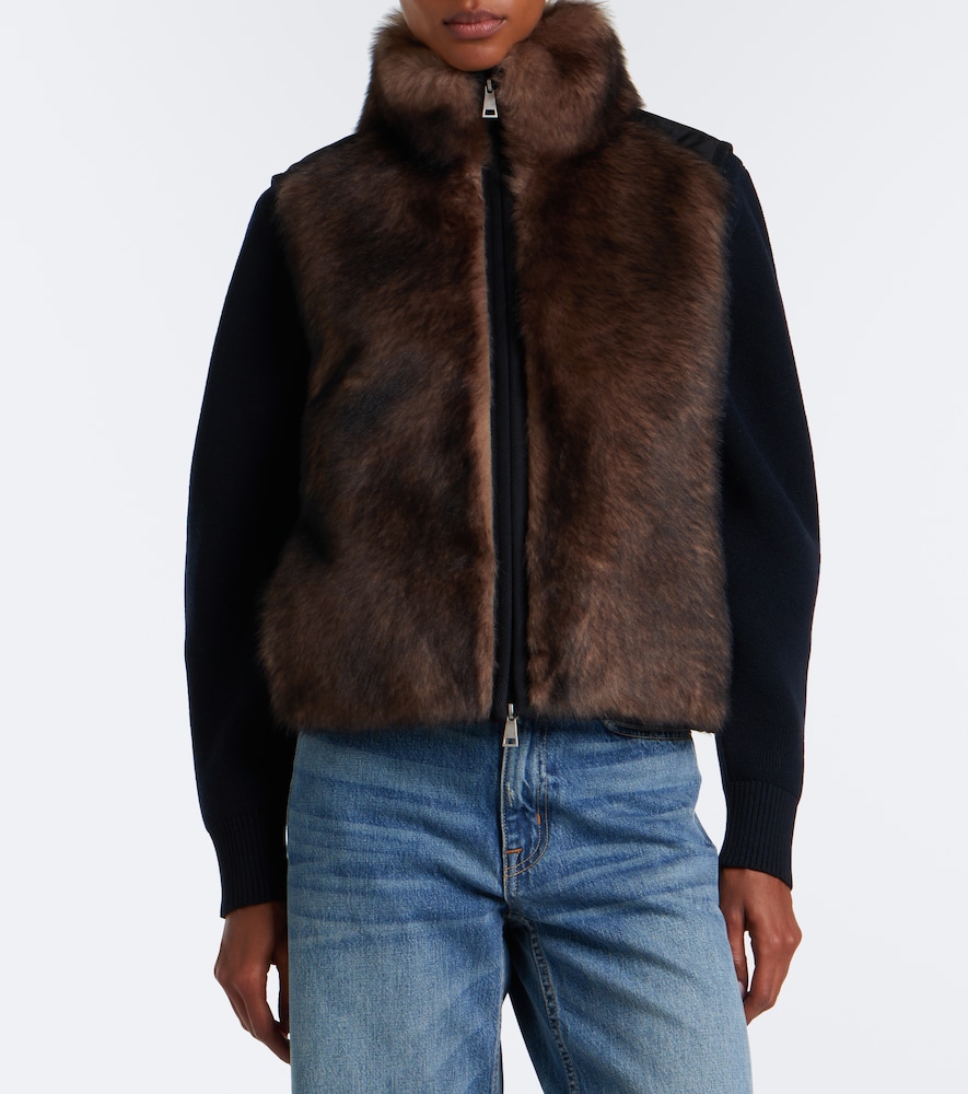 Tadorne Shearling-Trimmed Down Vest