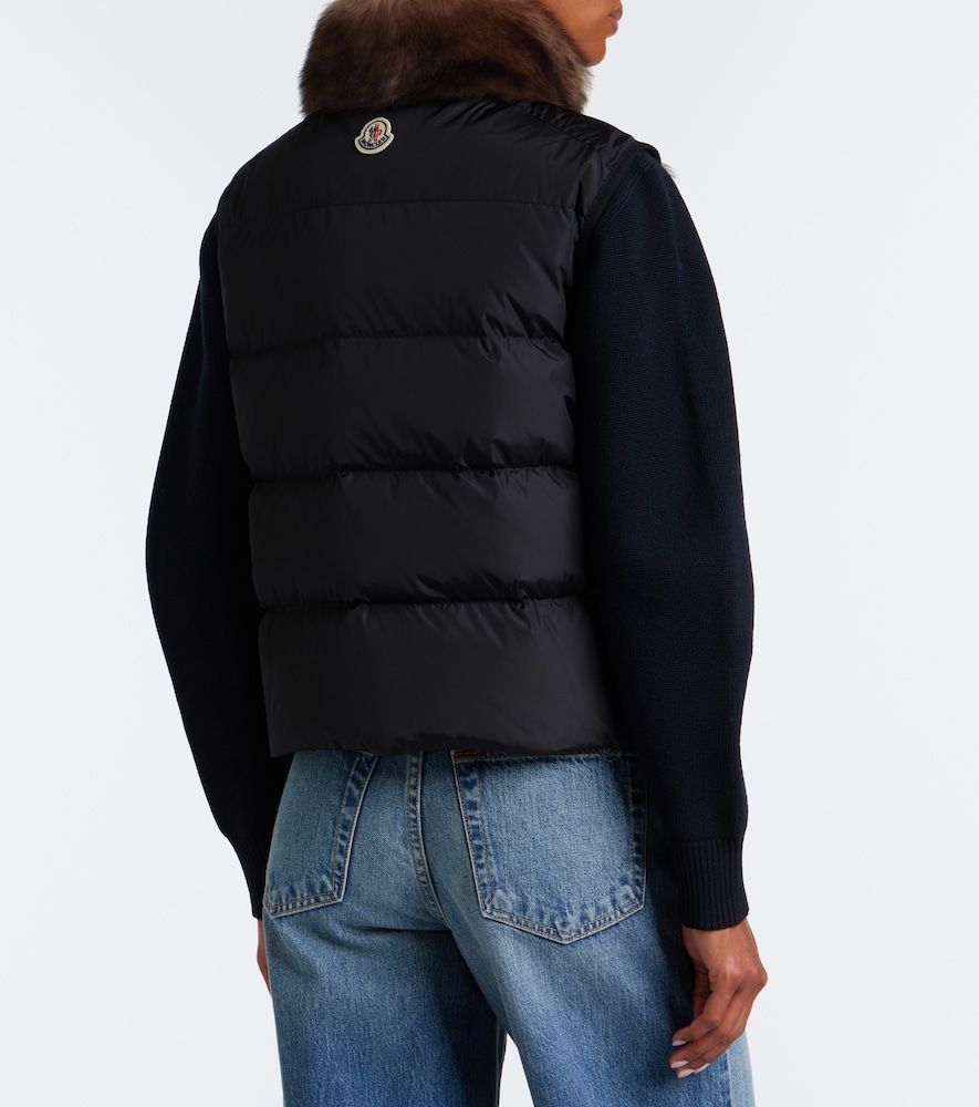 Tadorne Shearling-Trimmed Down Vest
