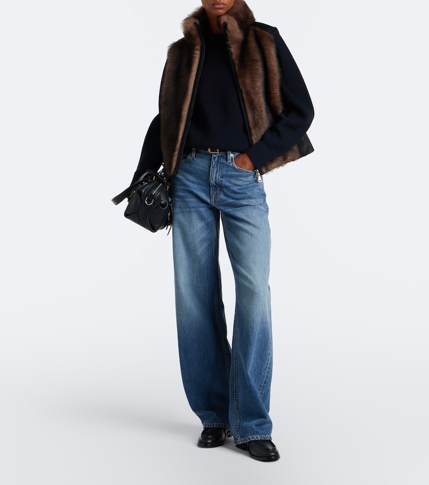 Tadorne Shearling-Trimmed Down Vest