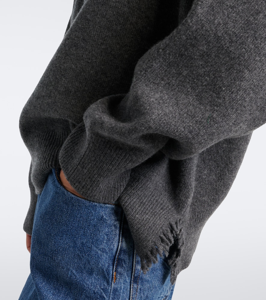 Róhe Distressed Wool-Blend Sweater