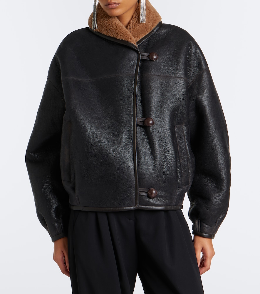 Charina Shearling-Trimmed Jacket